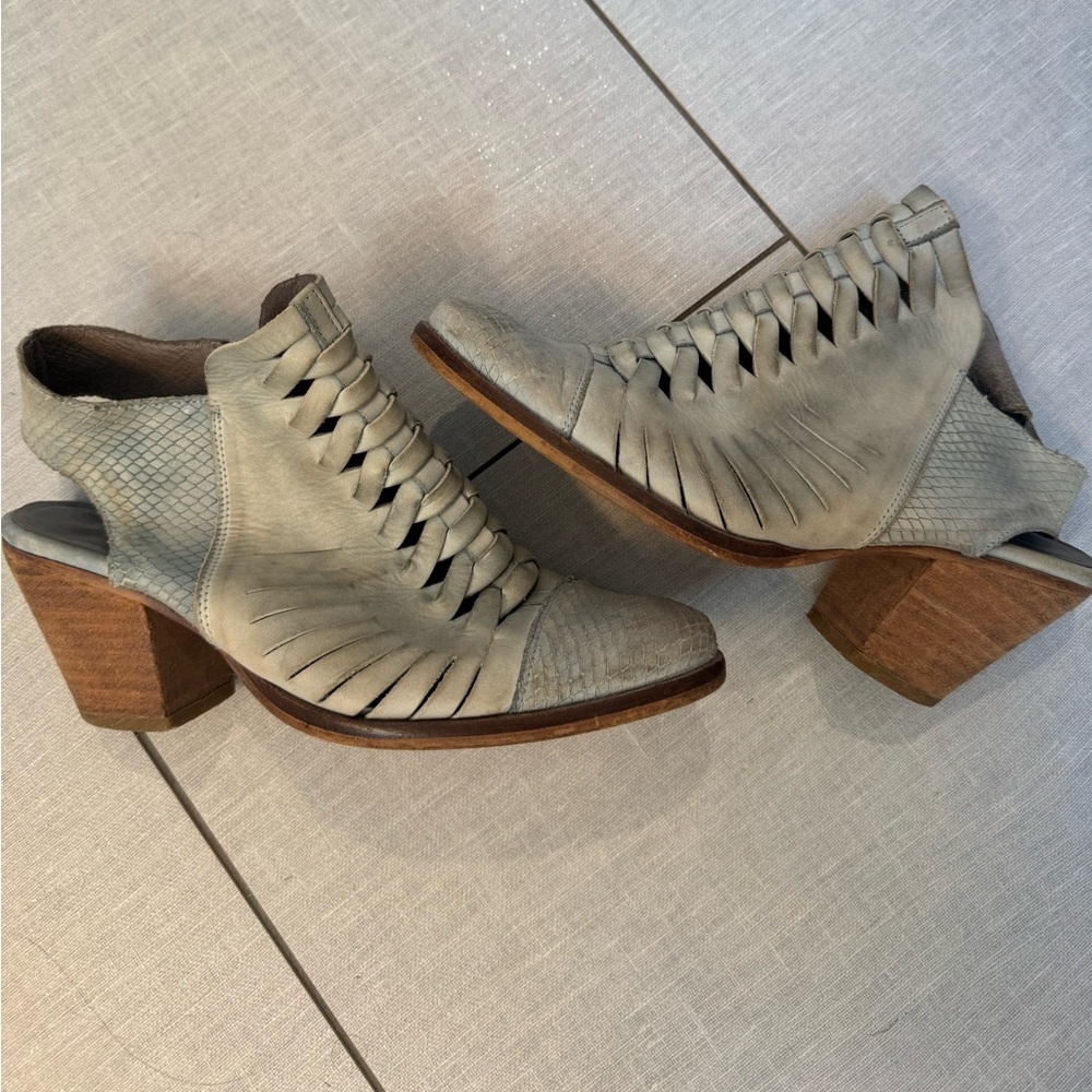 Free People Light Blue Booties